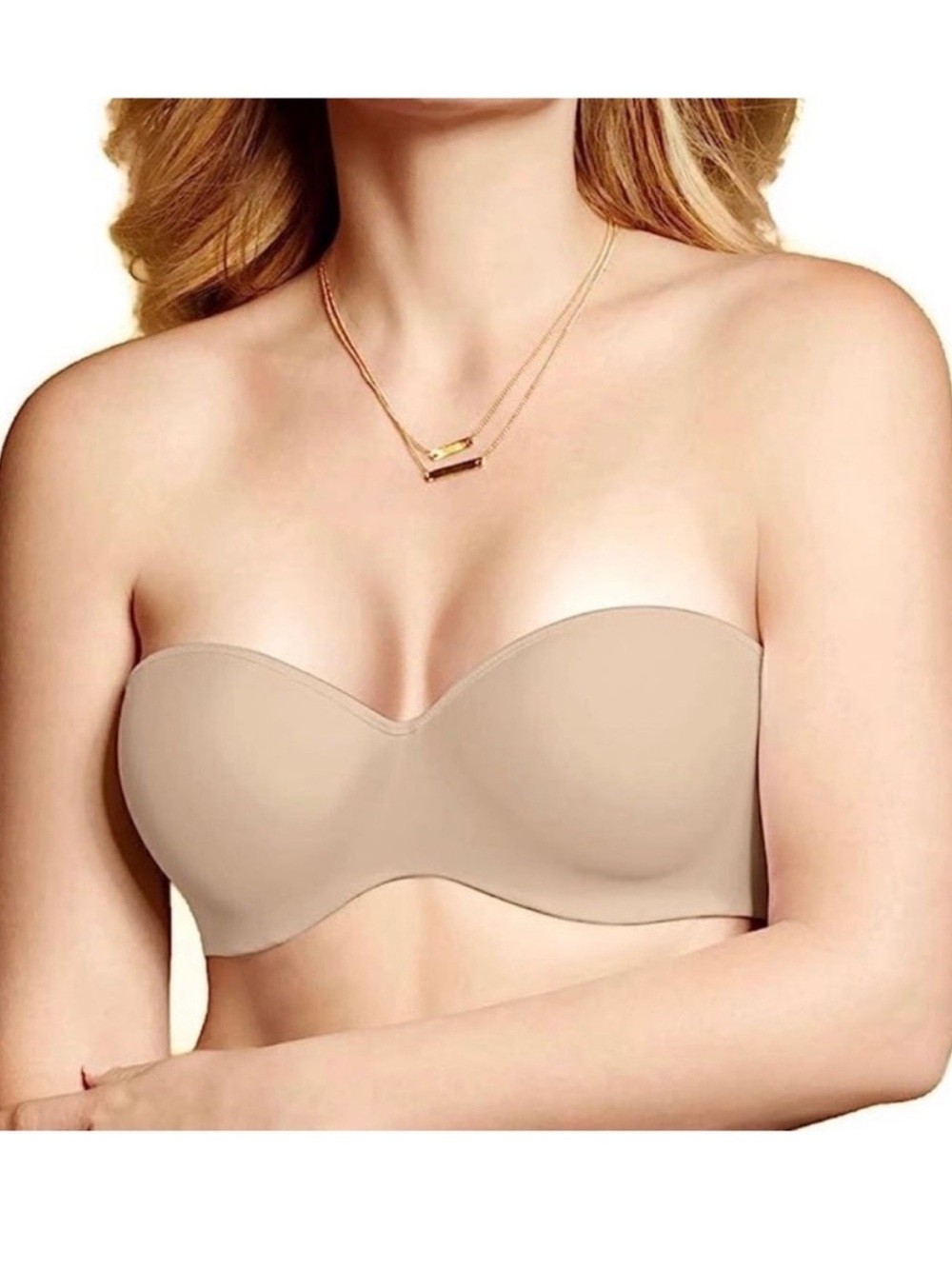 Lilyette By Bali Minimizer Strapless Bra Nude Beige 40D